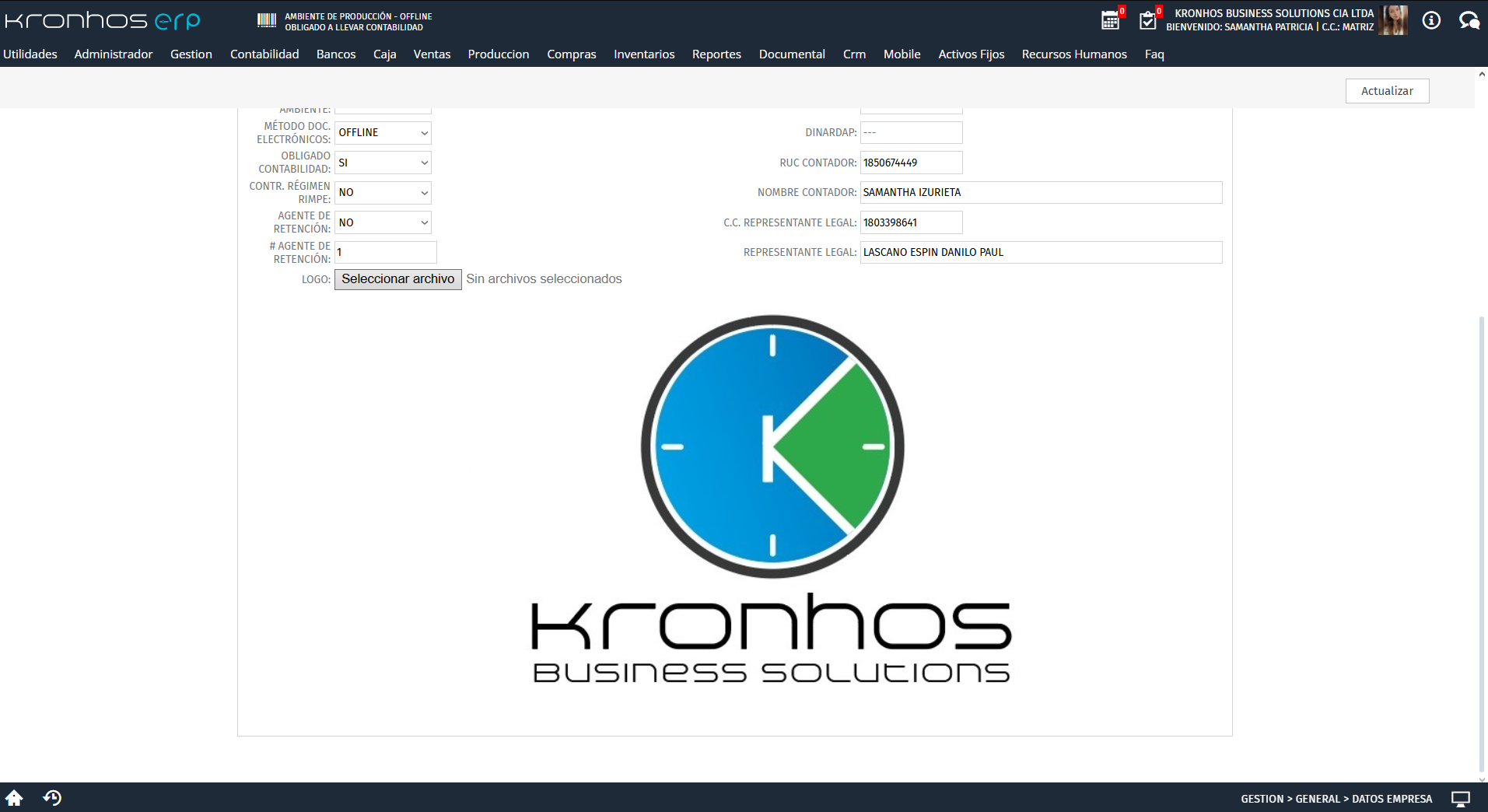 Kronhos ERP 4