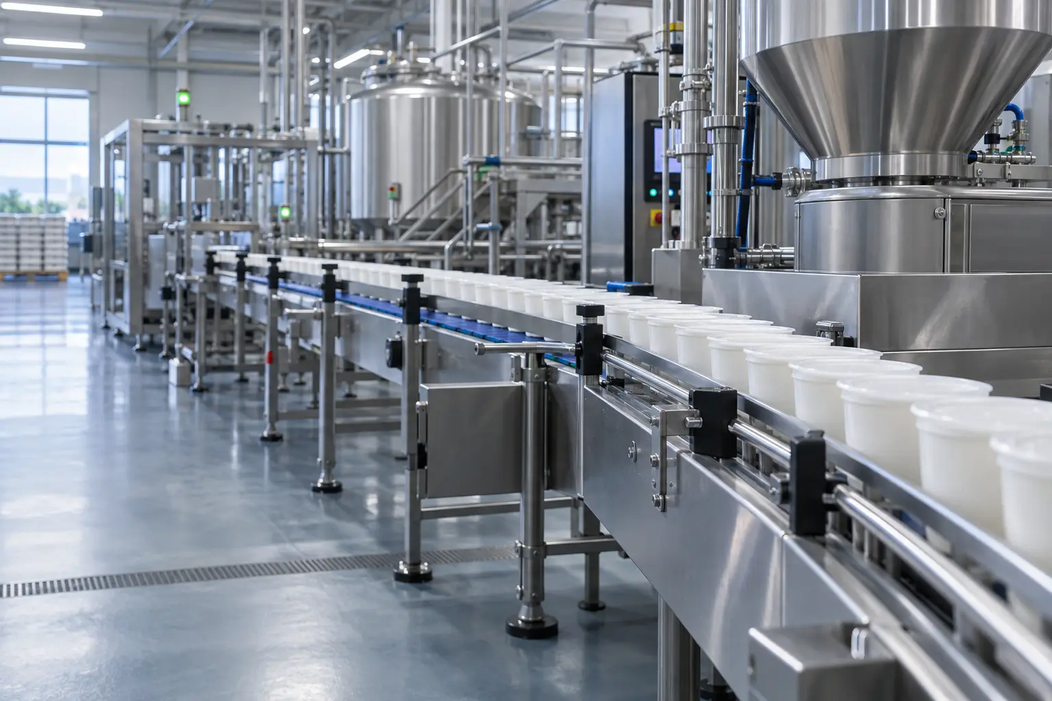 Planta moderna de alimentos y lácteos