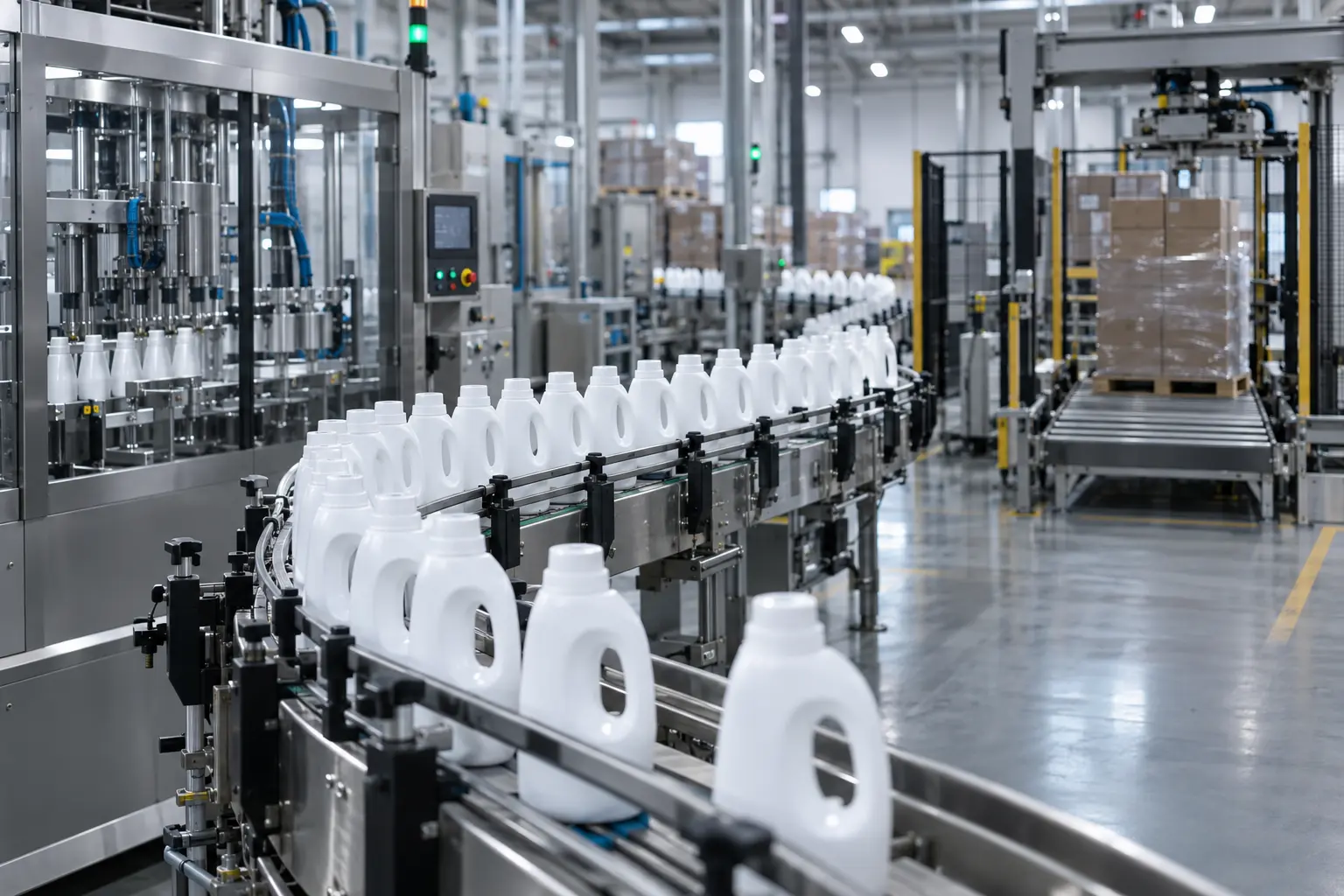 Producción organizada de productos de limpieza