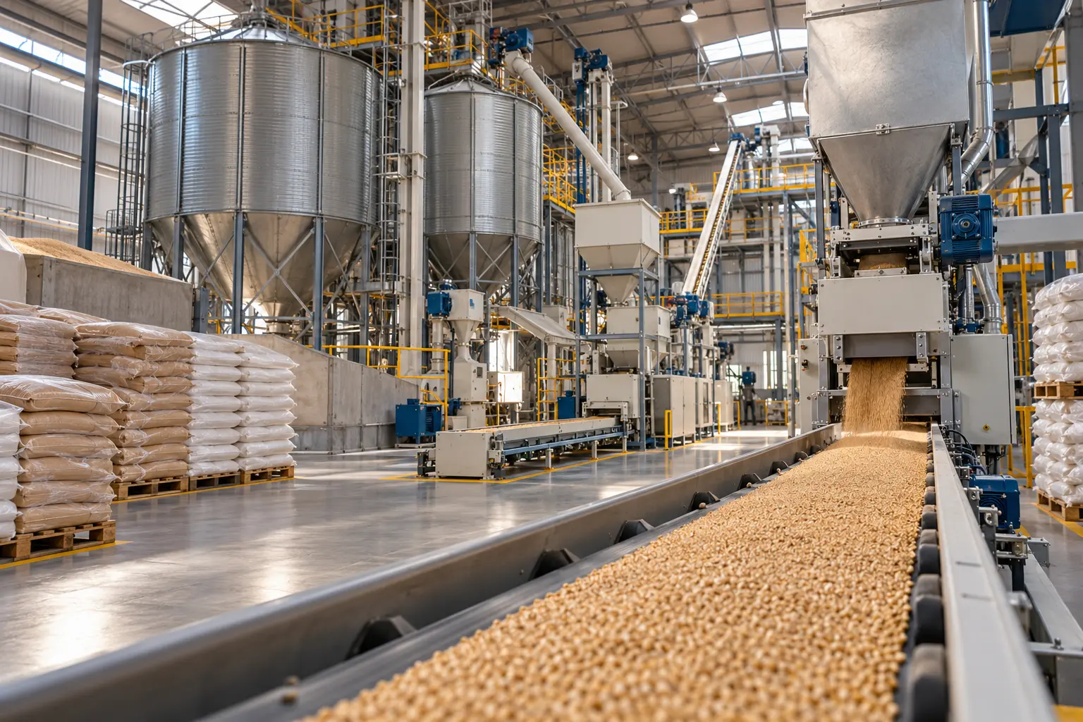 Planta industrial para molienda y procesamiento de granos